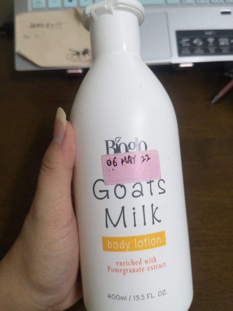 Bioglo Goats Milk Body Lotion with Pomegranate Extract 50 left, Beauty