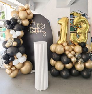Birthday decoration set up,  helium balloons, gender reveal set up, birthday set up, proposal decorations