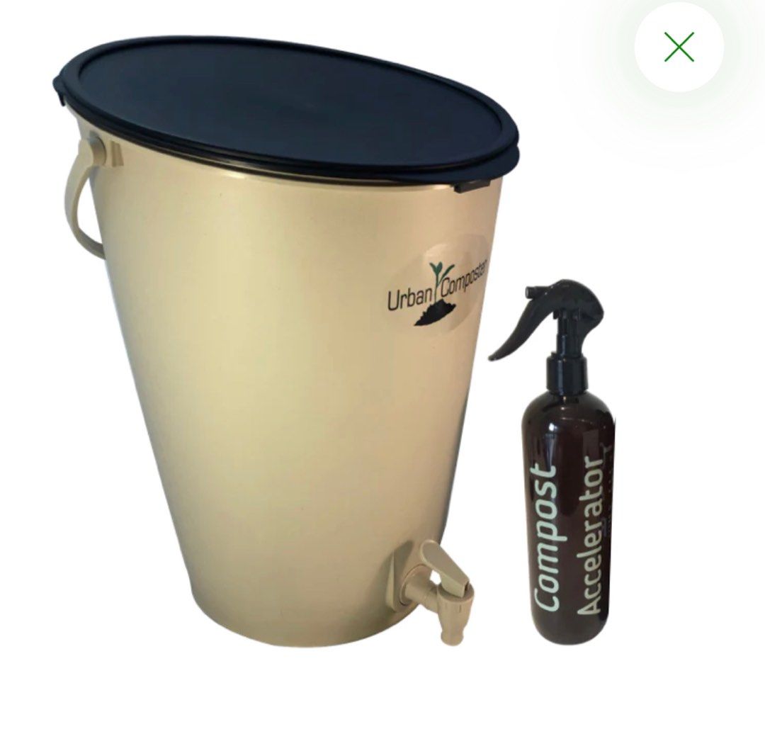 Bokashi-method Urban Composter (with Accelerator composting spray ...