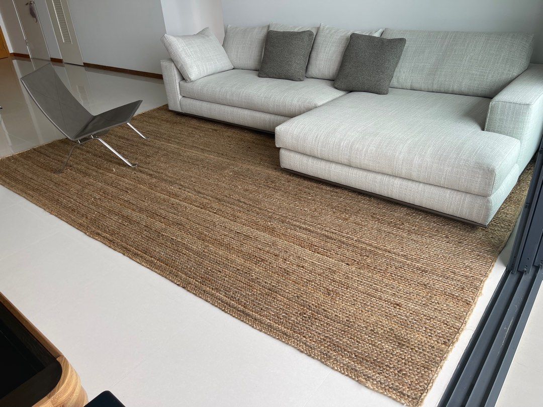 BRAND NEW Jute Rug 275x365cm, Furniture & Home Living, Home Decor