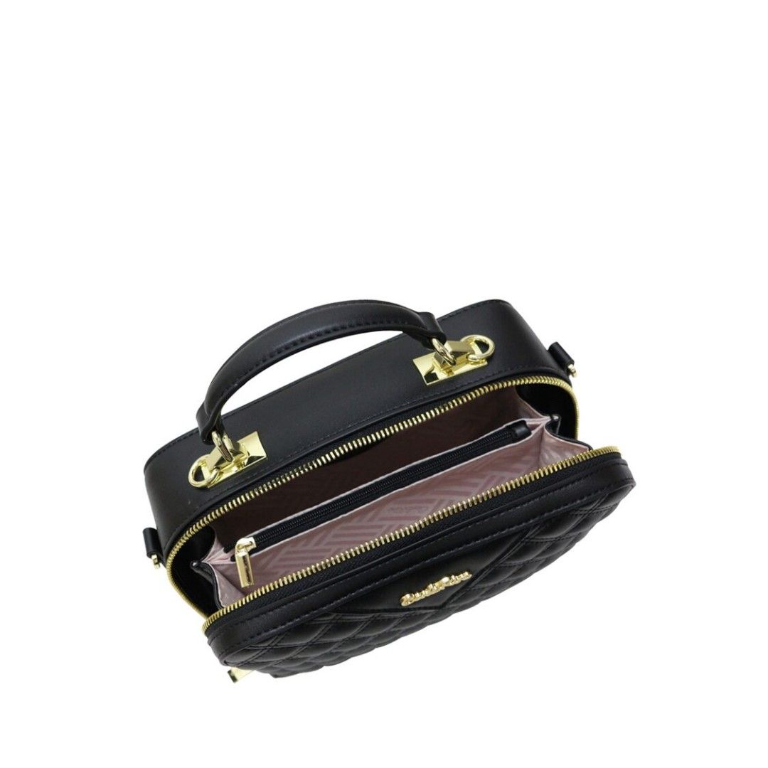 Brand New Carlo Rino Quilted Crossbody bag in Black, Women's Fashion ...