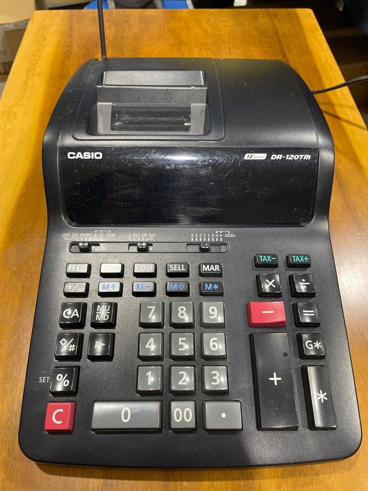 CASIO DR 120TM Printing Calculator Computers Tech Office