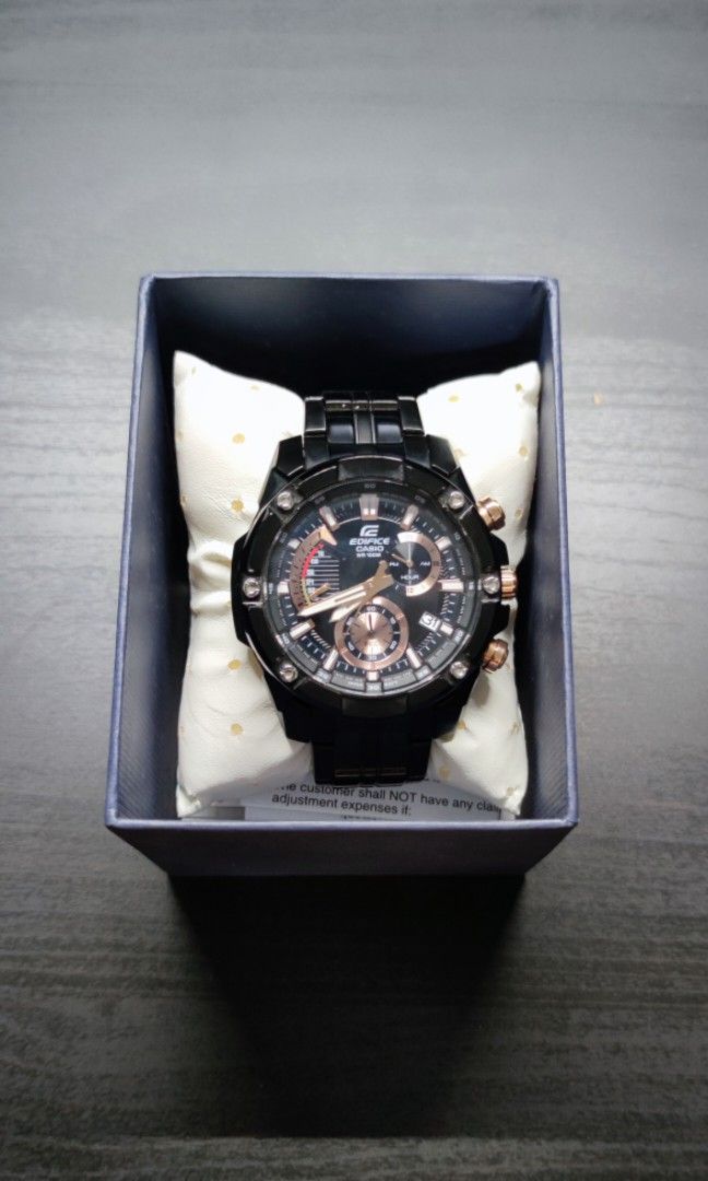 Casio Edifice EDR 559 Black Rose Gold Men s Fashion Watches