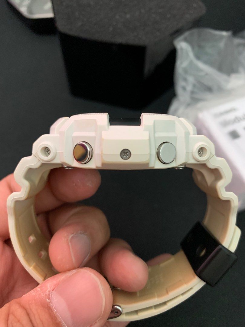 Casio Men s G Shock Module 5445 5525 Solar White Resin Watch