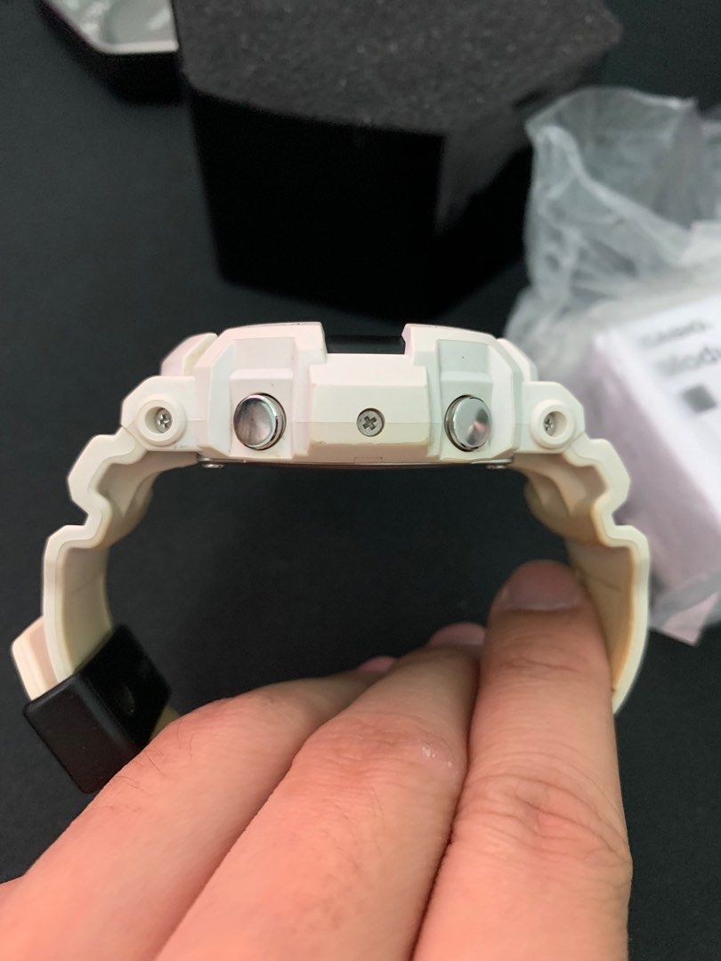 Casio Men s G Shock Module 5445 5525 Solar White Resin Watch