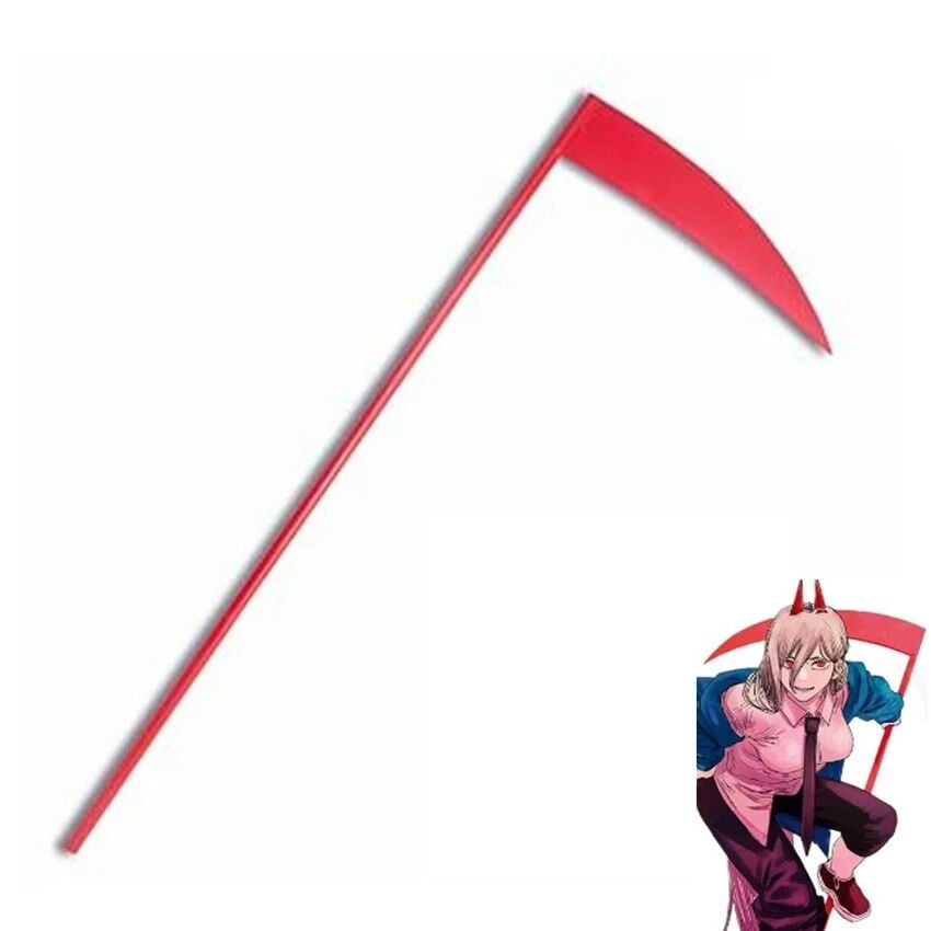 Chainsaw Man Power Scythe Cosplay Prop Weapon, Hobbies & Toys