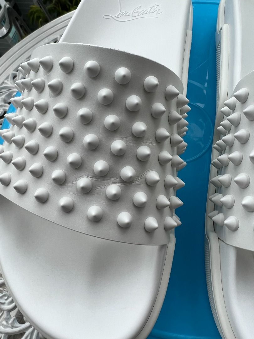 Christian louboutin spike outlet slides