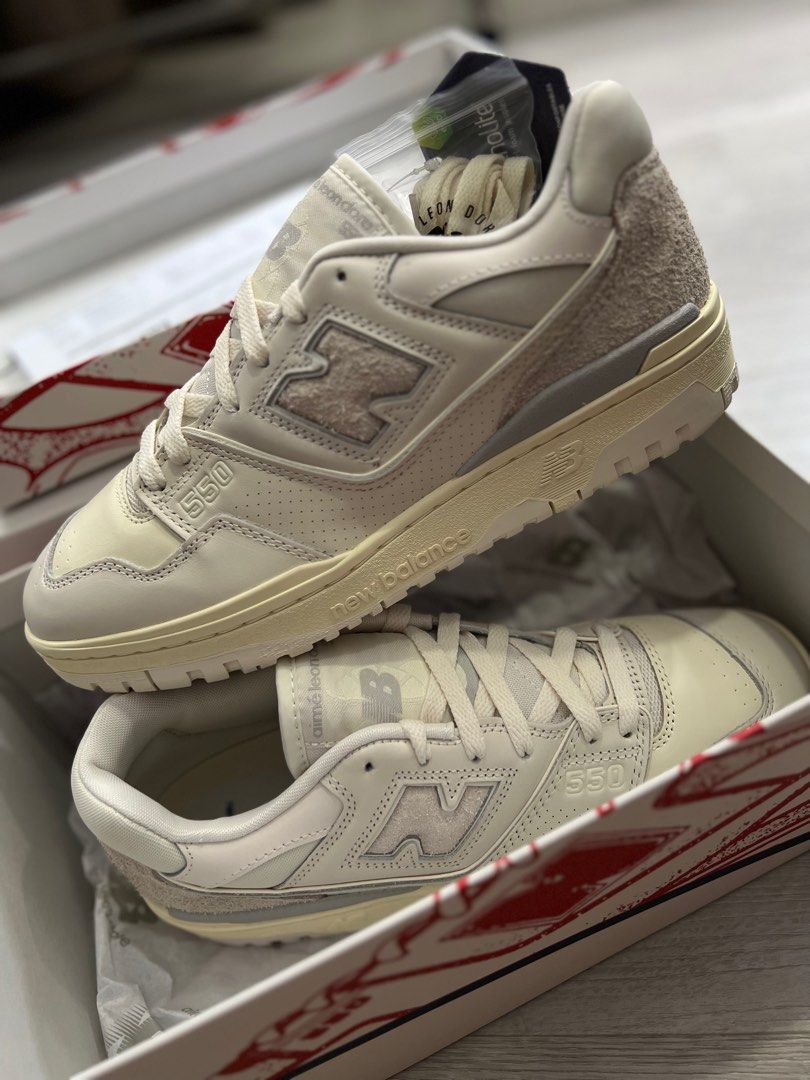 🧧CNY SALES] New Balance 550 Aime Leon Dore White Leather, Men's Fashion,  Footwear, Sneakers on Carousell