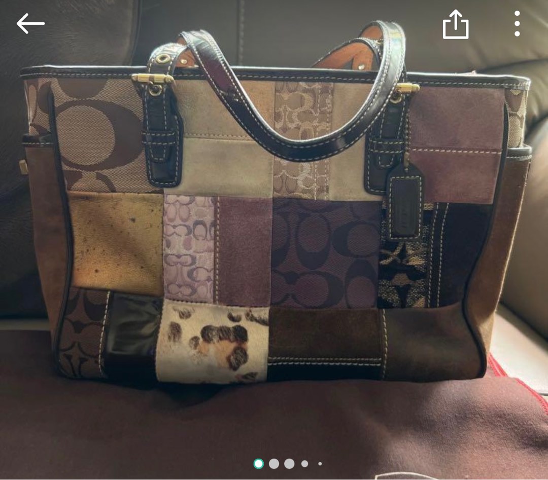 Coach holiday patchwork purse cheap