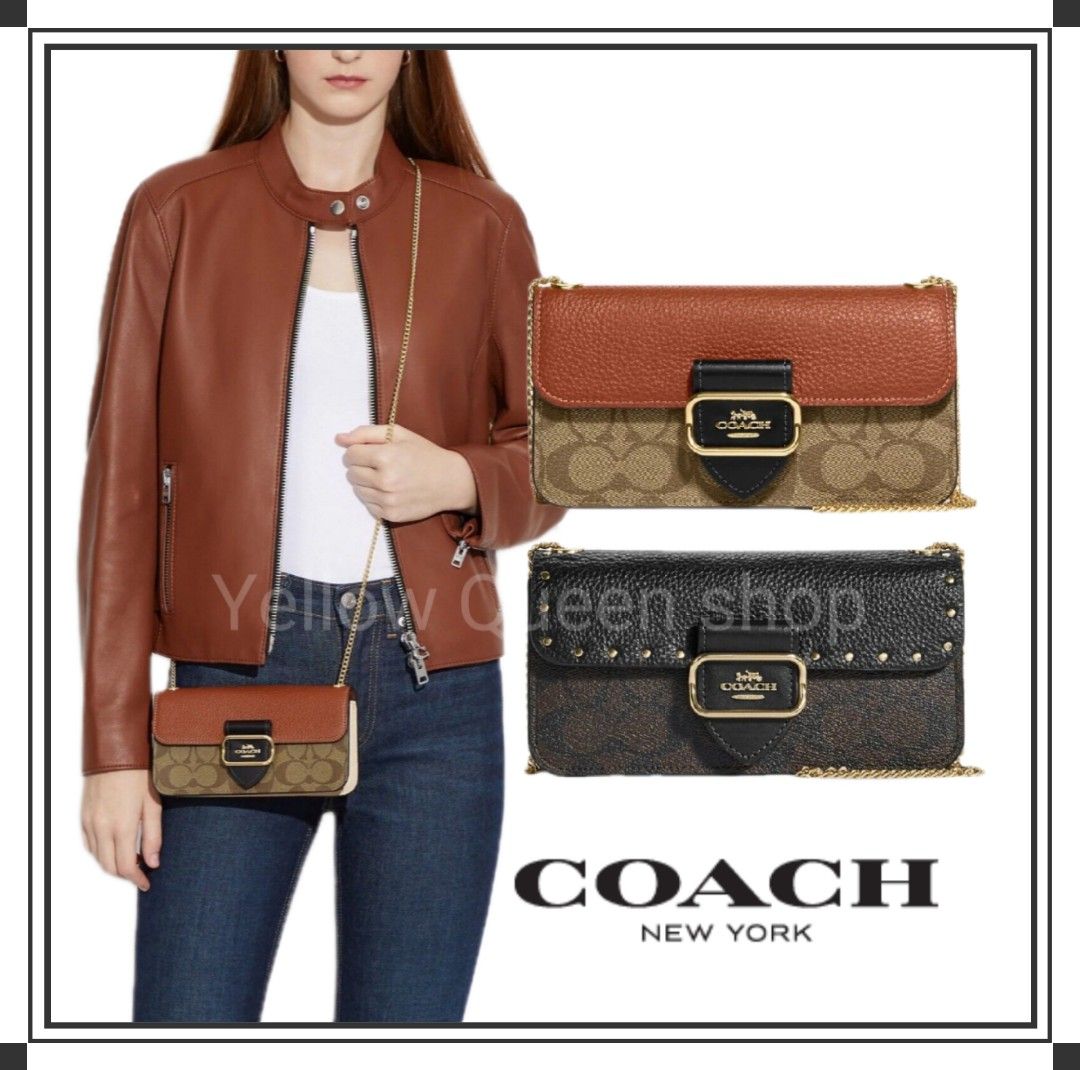 Morgan crossbody in colorblock signature canvas Clearance