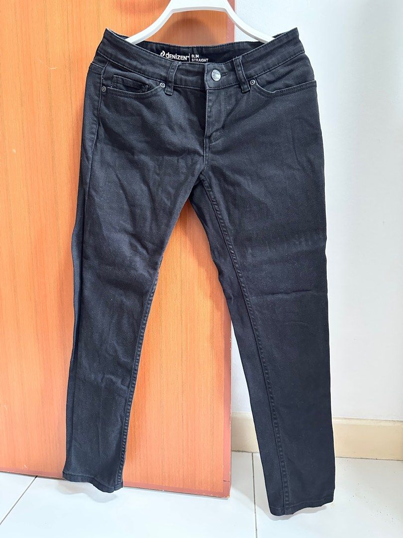 Denizen Black slim straight Jeans