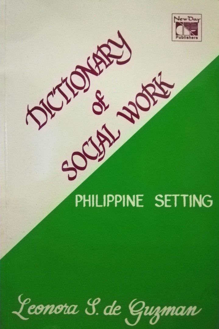 Dictionary of Social Work Philippine Setting by Leonora de Guzman