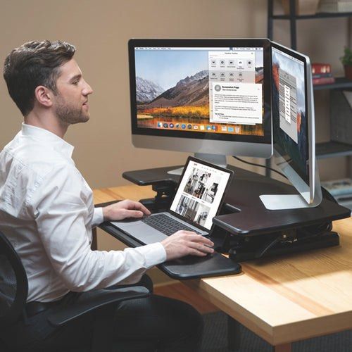 Ergoworks standing outlet desk