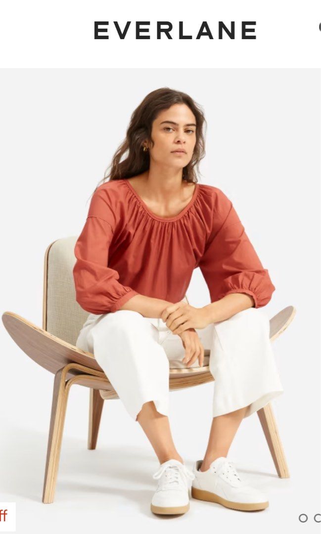 Everlane air ruched blouse outlet