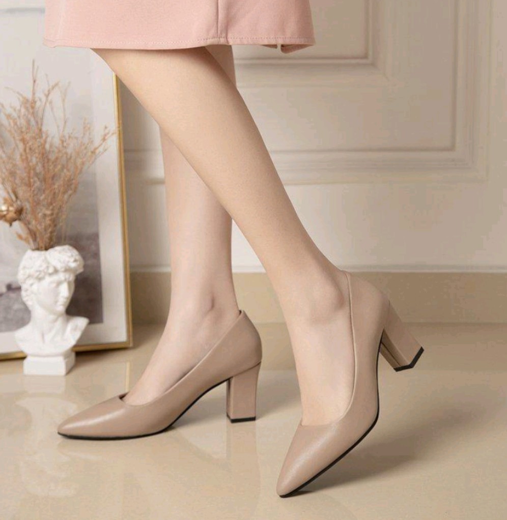 formal block heels