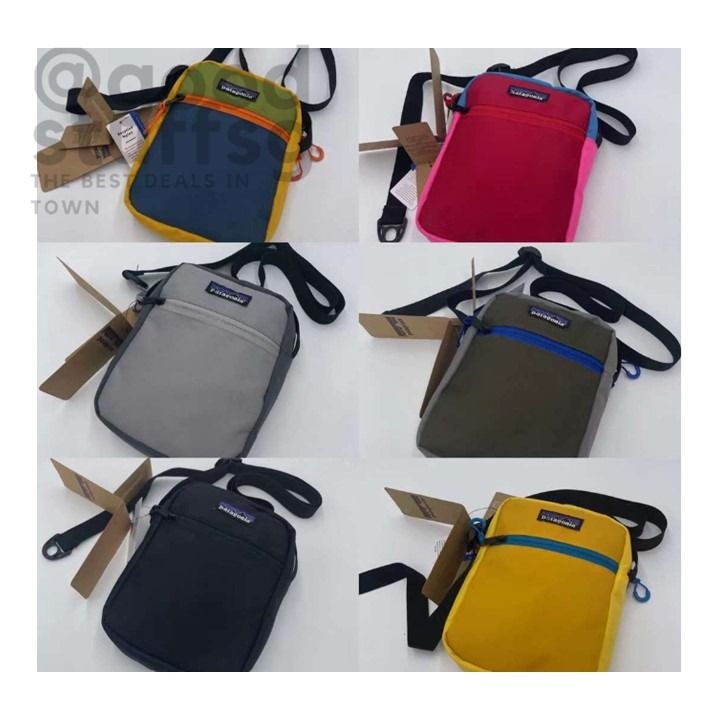 FREE Patagonia Canvas Patchwork Crossbody Bag Men s Casual Outdoor Shoulder Bag Niche Design