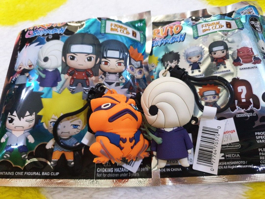 FREE MAIL! NARUTO figural bag clip/keychain Exclusive B and Obito