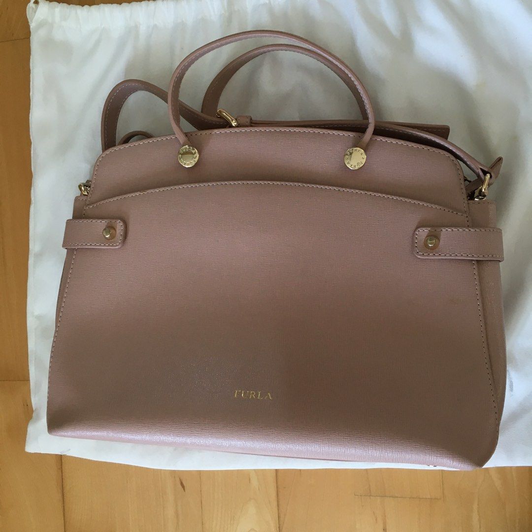 Furla taupe hotsell handbag