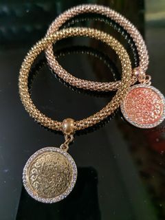 Gold and Rose Gold bracelets
