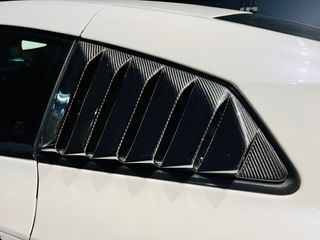 GTR R35 Window carbon fibre louvers Scoop