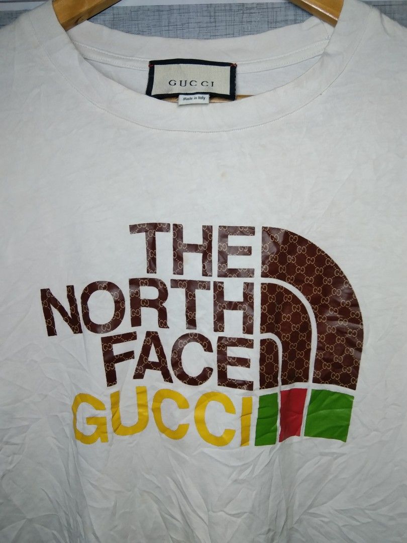 Gucci x tnf tshirt, Men's Fashion, Tops & Sets, Tshirts & Polo Shirts ...
