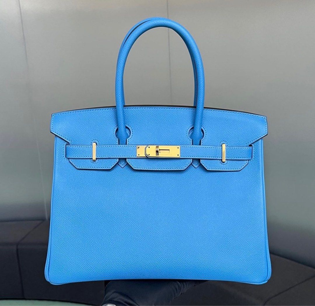 Birkin 30 Sellier Deep Blue Ghw, Luxury, Bags & Wallets on Carousell