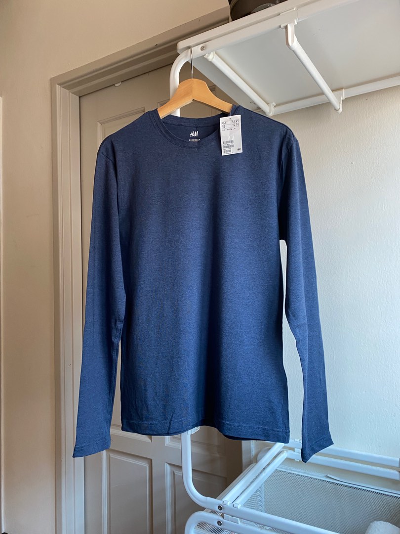 H&m long sleeve t shirt mens new arrivals