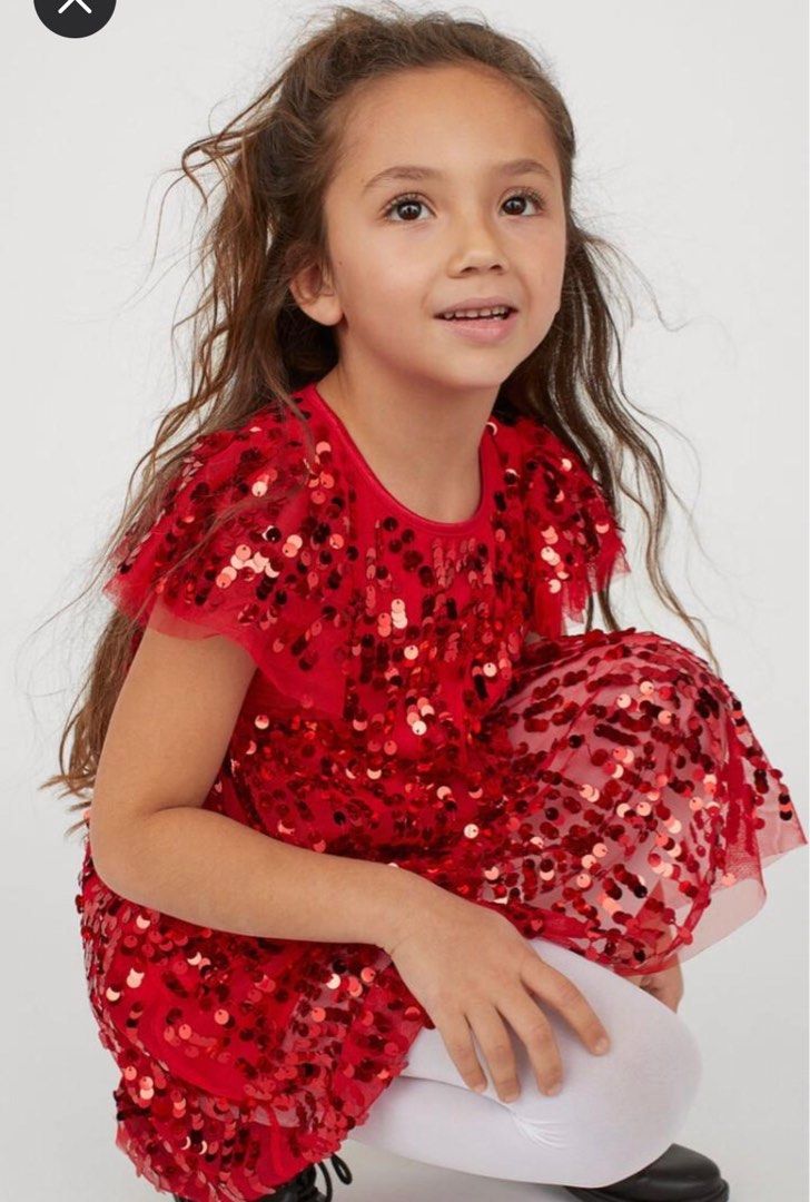 H&m girls deals red dress