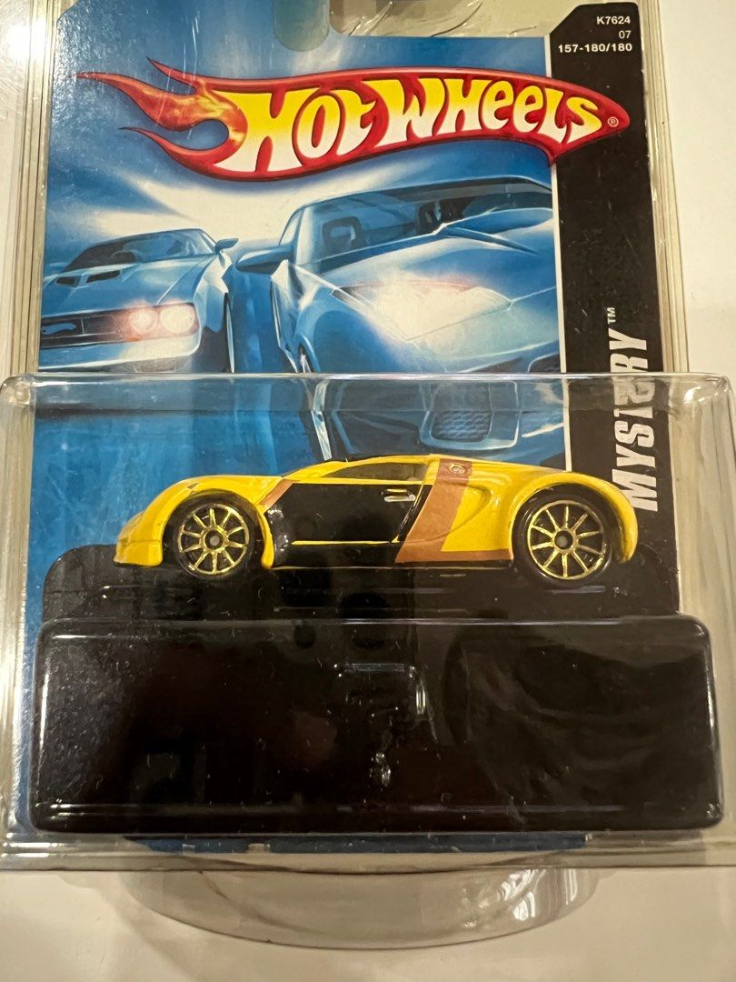 Hotwheels Mystery Cars Series Bugatti Veyron Yellow Hobbies Toys Toys Games on Carousell
