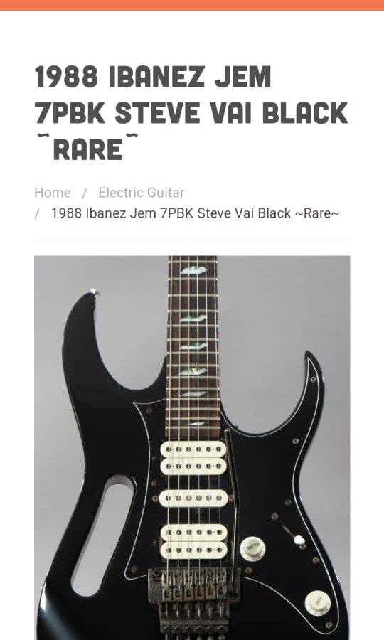 Ibanez shop jem 7pbk