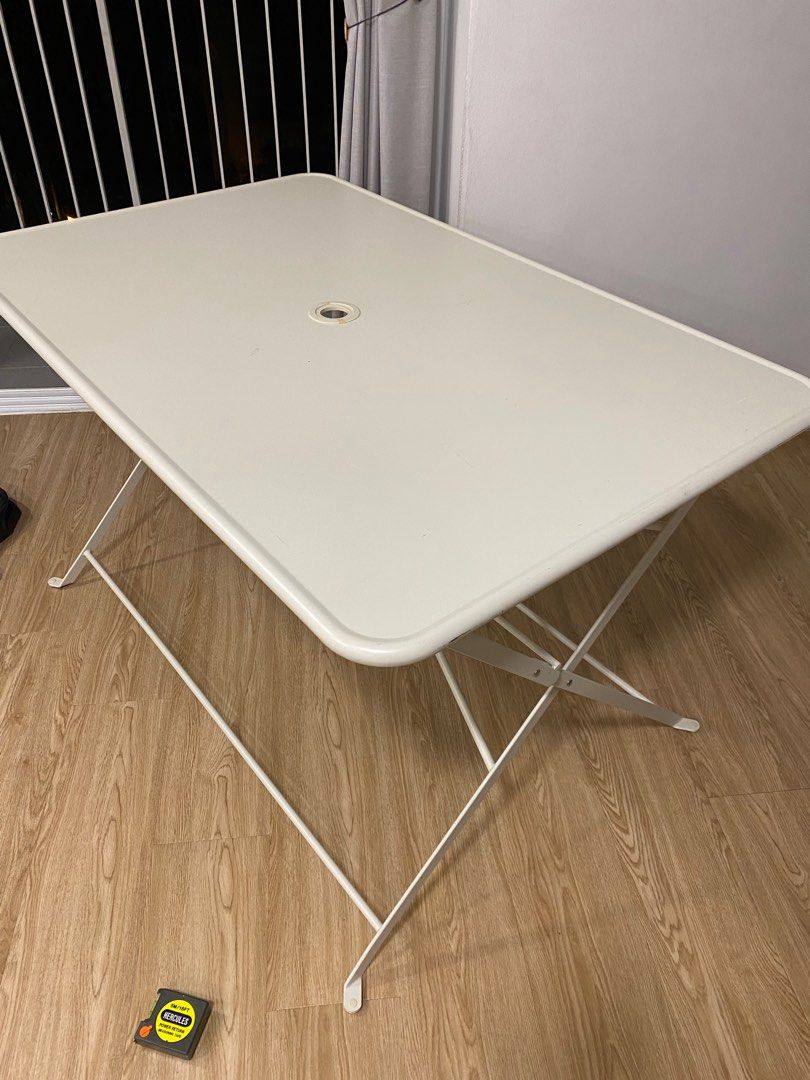 IKEA Foldable Table (Saltholmen 18886, metal, outdoor), Furniture & Home Living, Furniture