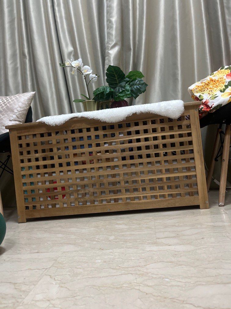 IKEA HOL wooden storage table, Furniture & Home Living, Furniture