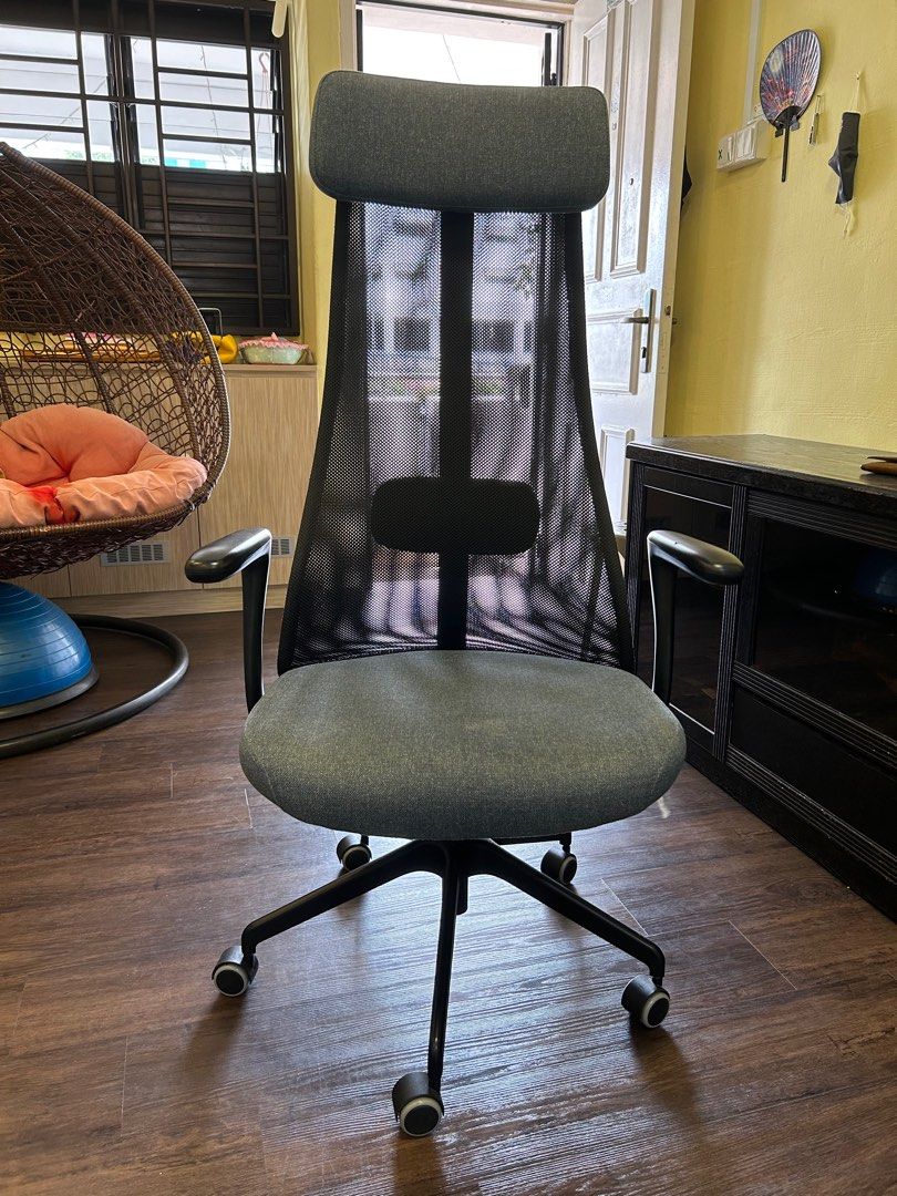 IKEA Jarvfjallet Office Chair with Armrests, Furniture & Home Living, Furniture, Chairs on Carousell