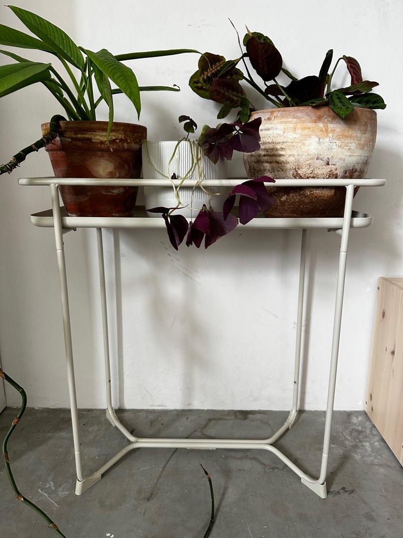 IKEA metal planter stand, Furniture & Home Living, Gardening, Pots