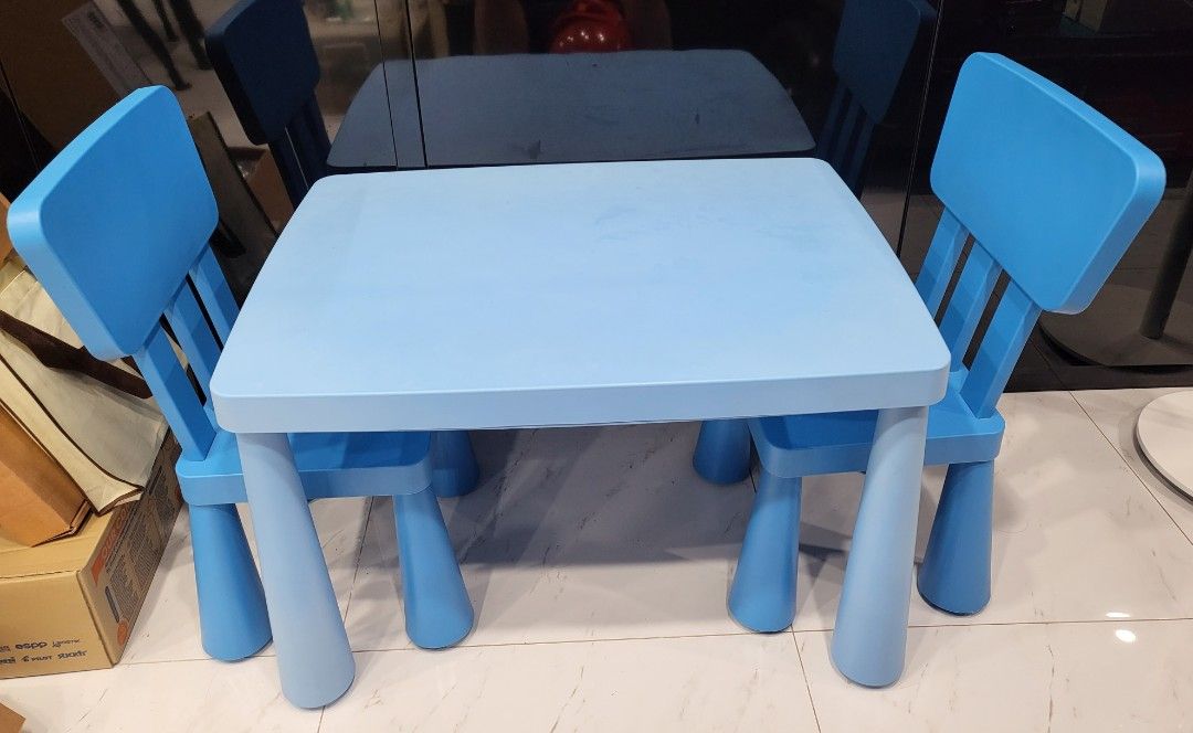 IKEA table and chairs, Babies & Kids, Baby Nursery & Kids Furniture