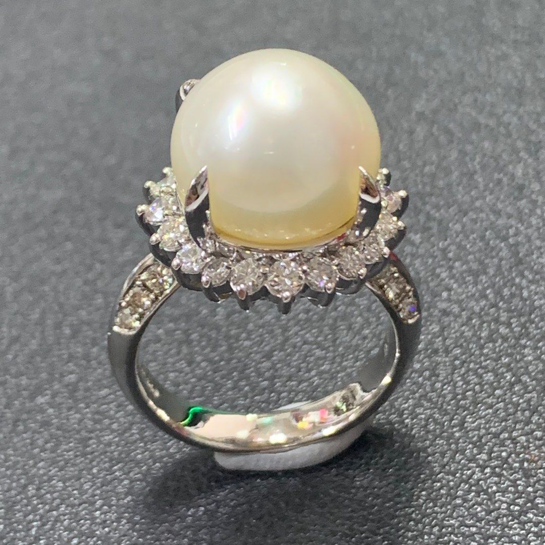 White pearl best sale ring