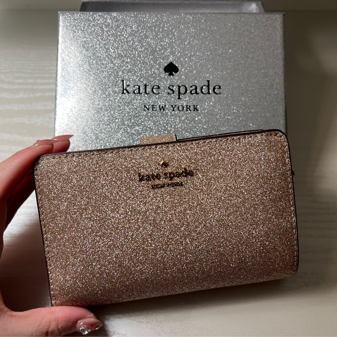 Kate spade rose gold hotsell wallet