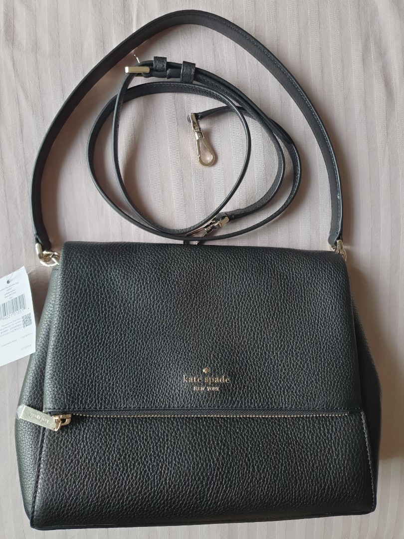 tas shoulder-bag Kate Spade New York Medium Flap Shoulder Bag K6029 Kelp  Fores Leila