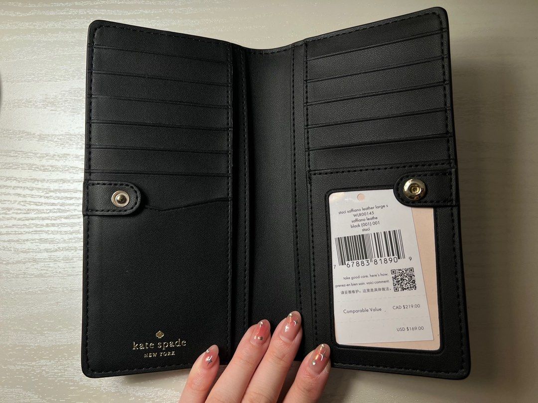 Stacy large slim bifold wallet sales
