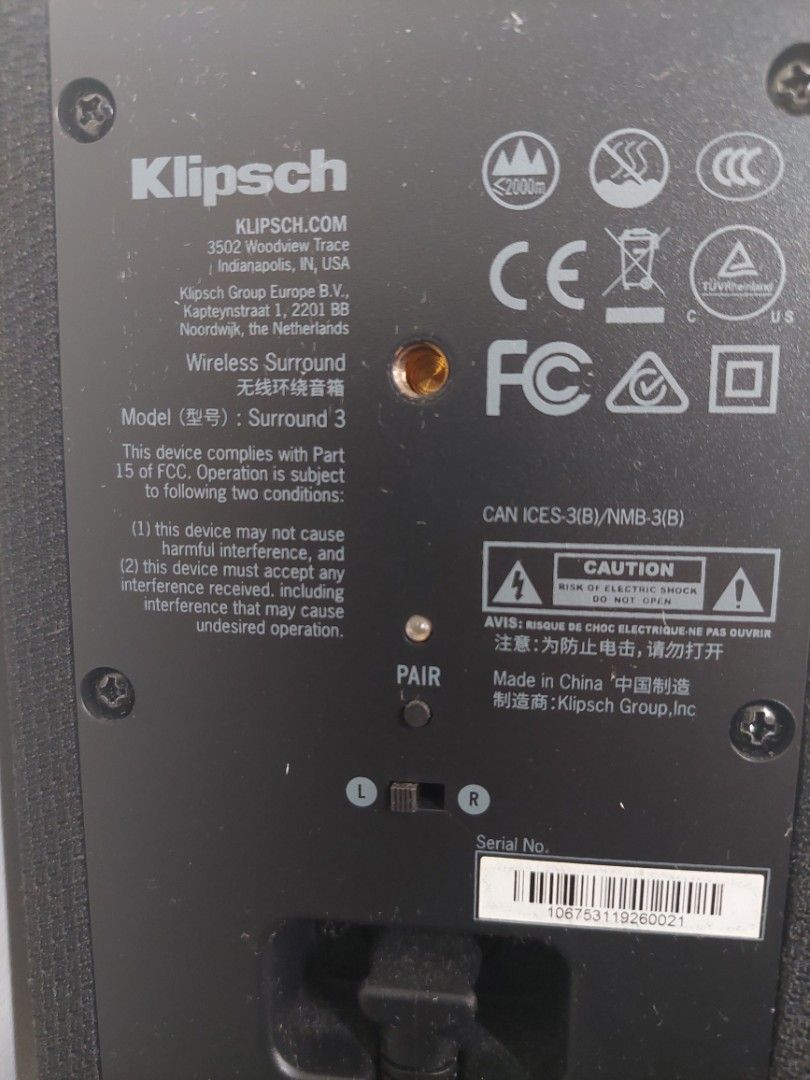 Klipsch Surround 3, Audio, Soundbars, Speakers & Amplifiers on Carousell