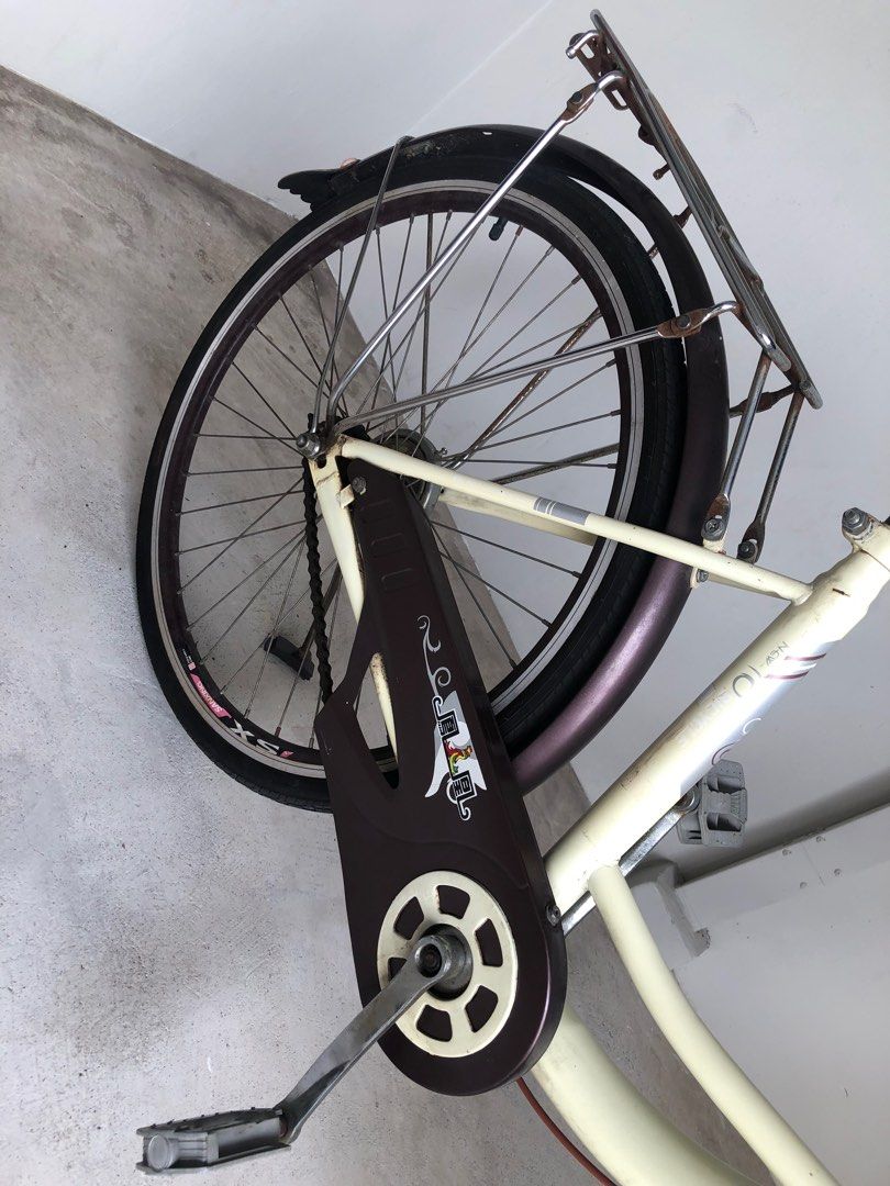 Lady’s 24” Phoenix smooth gearing Classic Single Gear with front basket