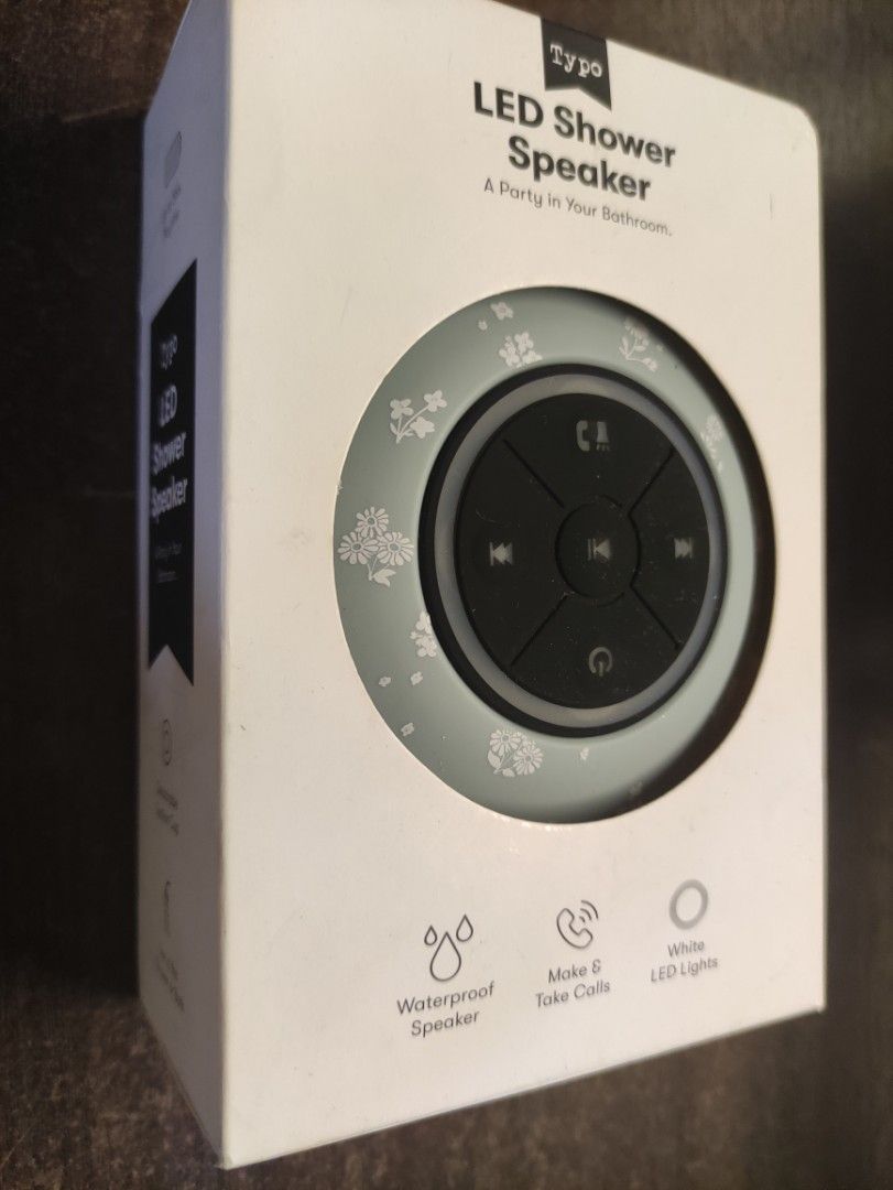 LED Shower Speaker with Bluetooth, Audio, Soundbars, Speakers