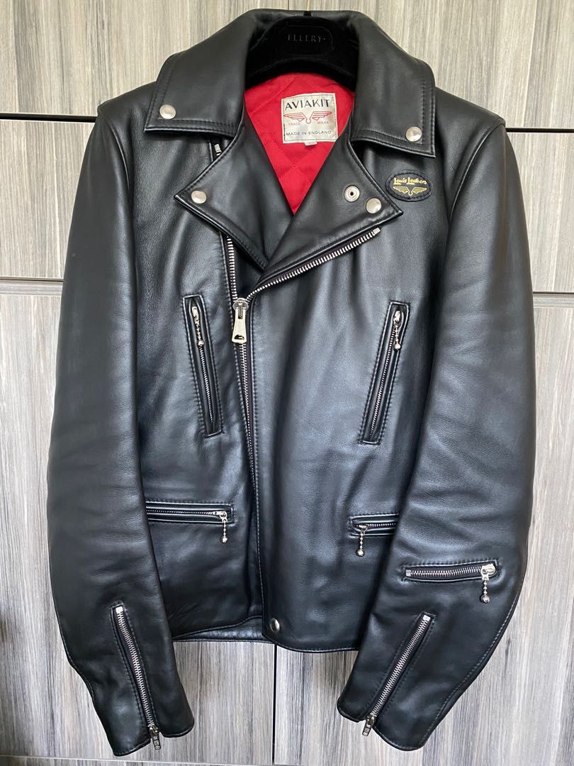 Lewis Leather Jacket 皮褸[used], 男裝, 外套及戶外衣服- Carousell