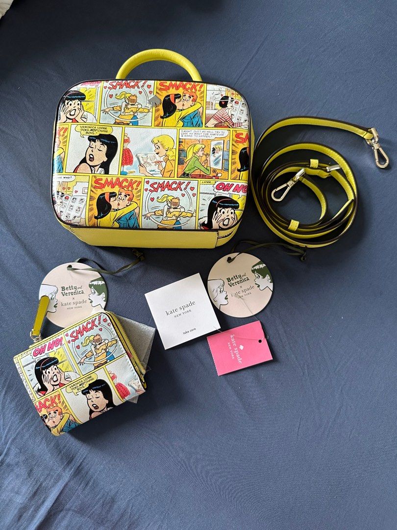 Price reduced ‼️) Limited Edition Archie Comics - Betty and Veronica x Kate  Spade camera bag and wallet, Luxury, Bags & Wallets on Carousell