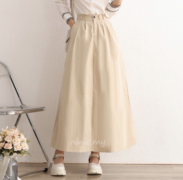 Long beige skirt