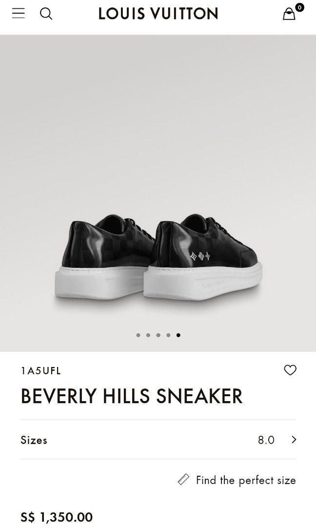 Louis Vuitton Beverly Hills Brown Sneaker Sz 6 US 7 AUTHENTIC😍