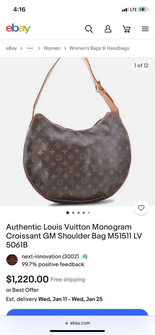 Louis Vuitton Croissant GM