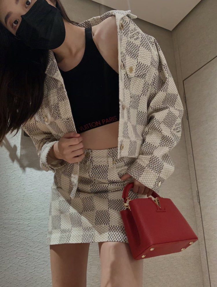 Louis Vuitton damier skirt and jacket preorder (Category: Luxury Apparel) located in Mandaluyong City. Submitted by japanandsingaporeluxepreloved (Listing ID 1206811628, Image 2). Description: 3880 each! Diclaimer: we are not affiliated with the brand stated in this post, no infringement intended. All copyrights are reserved to its brandowners ..