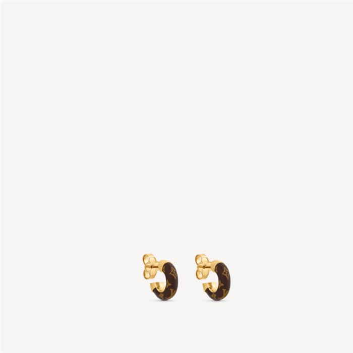 Shop Louis Vuitton MONOGRAM 2022 SS Wild lv mini hoop earrings