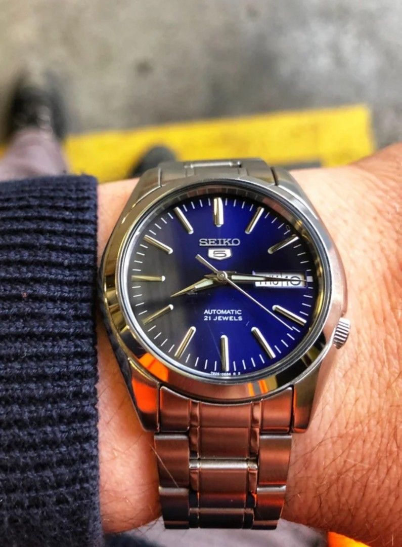 Lowest Price*Seiko SNKL43 Men's Unisex Automatic Blue Dial